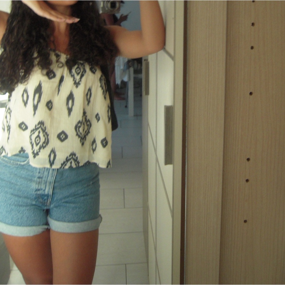 Zara boho asymmetrical top